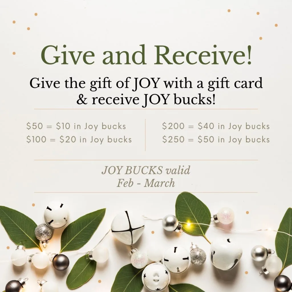 Salon Joy promotion graphic